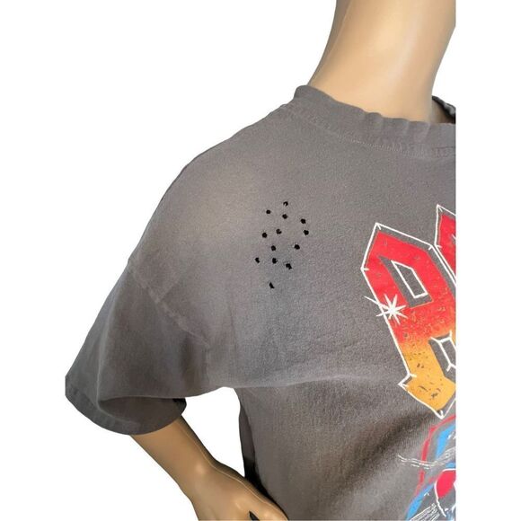 Unbranded AC/DC Graphic Distressed Short Sleeve Rock Band T-Shirt - Picture 2 of 5